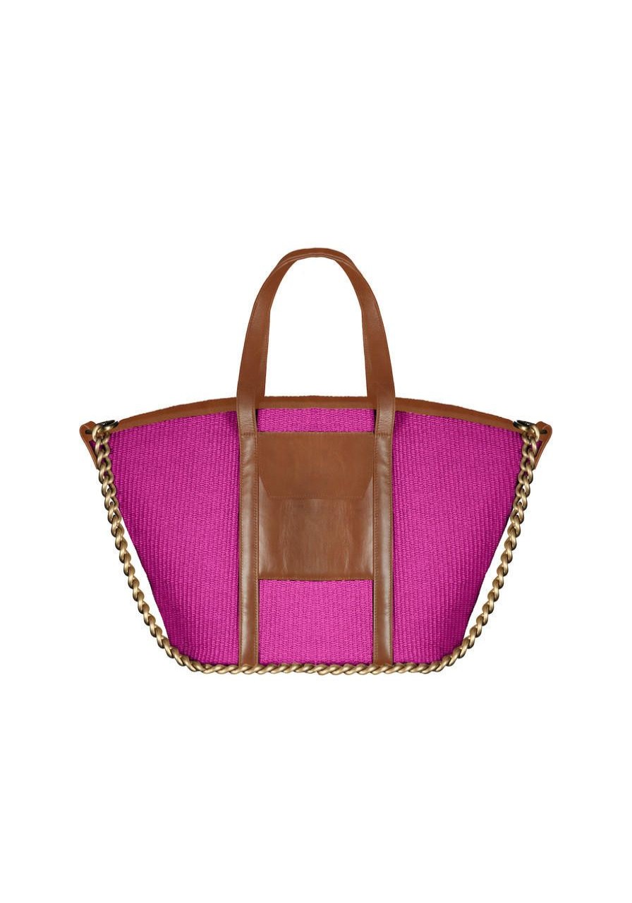 Accessori Mare Miss Bikini | Borsa In Rafia Con Catena